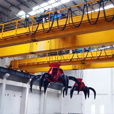 Double Girder Grab Overhead Bridge Crane